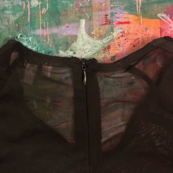 Long Sleeve Lace and Mesh Jumpsuit - Tobi - Size XS - Picture 10 of 12